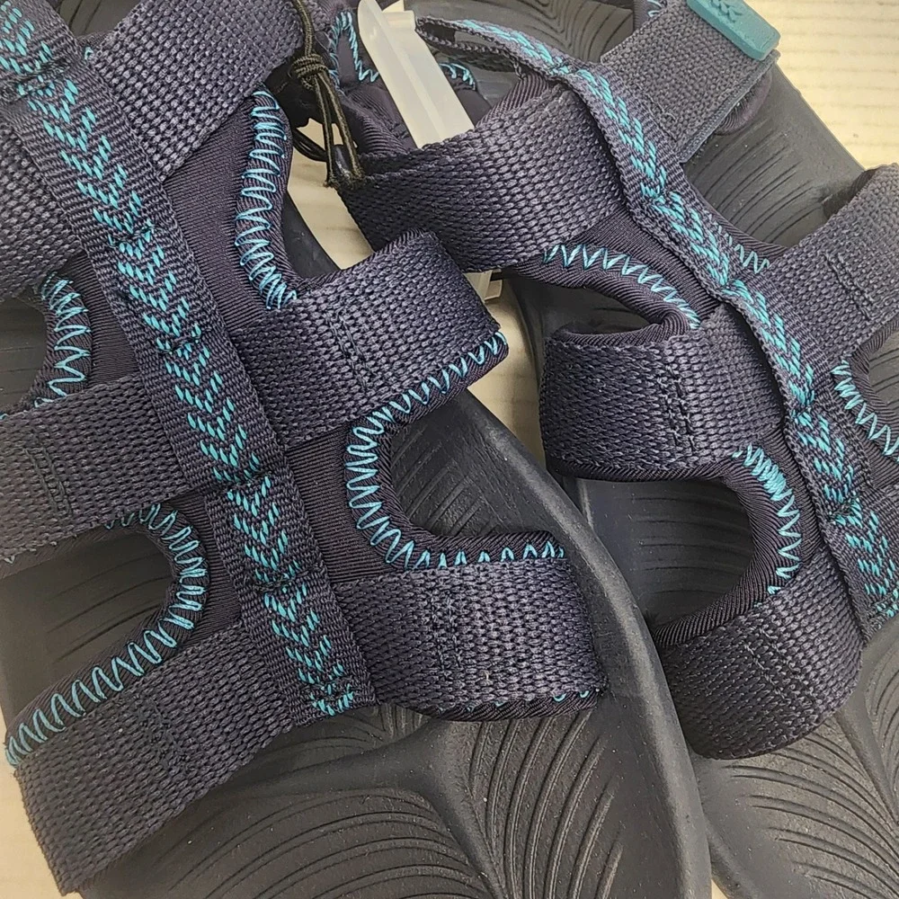 All in Motion Lumi Sandals Kids 6 Navy Blue Recycled‎ Strappy Sporty Hiking NWT
